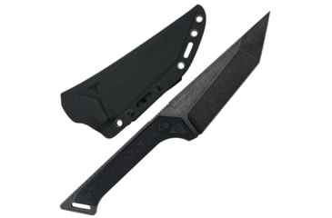 Image of Takumitak Charge Fixed Blade Knife, 5.25in, D2, Tanto, G10 Handle, Black Stonewash, TKF215SW