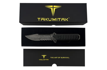 Image of USED Takumitak Escort Fixed Blade Knife, 5.5in, D2, Drop Point, G10 Handle, Black Stonewash, TKF213SW, EDEMO1, Used, Condition Fair