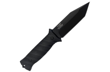 Image of Takumitak Fulcrum Fixed Blade Knife, 4.5in, D2, Tanto, G10 Handle, Black, TKF201BK