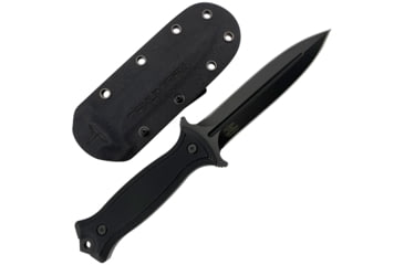 Image of Takumitak Havoc Fixed Blade Knife, 4.75in, D2, Spear Point, G10 Handle, Black, TKF202BK