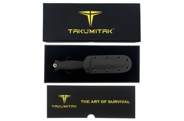 Image of Takumitak Havoc Fixed Blade Knife, 4.75in, D2, Spear Point, G10 Handle, Silver, TKF202SL