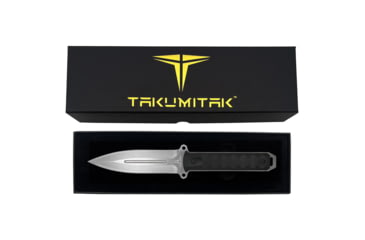 Image of Takumitak Hitter Fixed Blade Knife, 5.5in, D2, Spear Point, G10 Handle, Silver, TKF214SL