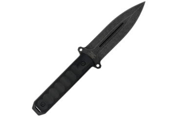 Image of Takumitak Hitter Fixed Blade Knife, 5.5in, D2, Spear Point, G10 Handle, Black Stonewash, TKF214SW