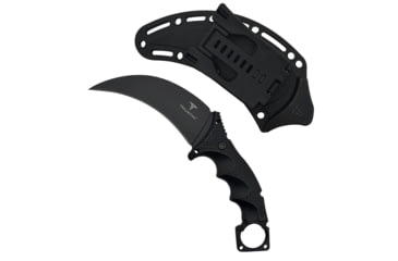 Image of Takumitak Midnight Fixed Blade Knife, 4.75 in Blade , 3cr13, Black, TKF307