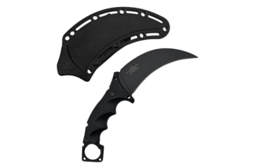 Image of Takumitak Midnight Fixed Blade Knife, 4.75 in Blade , 3cr13, Black, TKF307