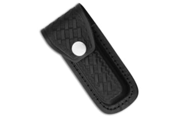 Image of Tallen 4in Folding Knife Sheath Leather, Black, 4.00 inch, BHQ-62170