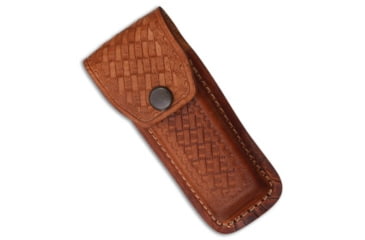 Image of Tallen 5.25in Folding Knife Belt Sheath Leather, Brown, 5.25 inch, BHQ-62163