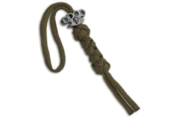 Image of Tallen Tallen X Schmuckatelli Hematite Matte Knuckle Bead Lanyard OD Green, OD Green, adult, BHQ-51763