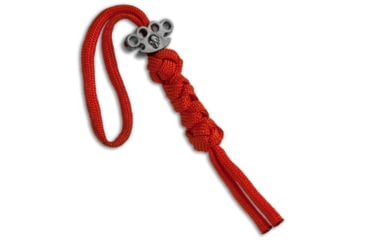 Image of Tallen Tallen X Schmuckatelli Pewter Knuckle Bead Lanyard Red, Red, adult, BHQ-51765