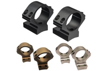 Image of Talley Lightweight Alloy Scope Mounts for Browning/Howa/Remington, Black, Burnt Bronze, Silver