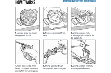 Image of Talon Armament Moldable AR-15/AR-10 TCG Clench Grip, Black, TAC-CLGRIP