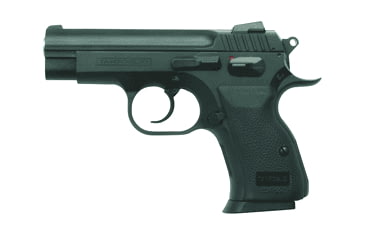 Image of Tanfoglio Compact Pistol, .40 S&amp;W, 3.7in barrel, blued finish steel frame, black rubber grip, recoil operated semi-automatic, fixed combat, 12 round magazine, TO-CT-40SW-3.7-1-FRRMPG