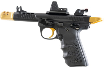 Image of TANDEMKROSS Ruger Mark Series Eagle Eye Fiber Optic Pistol Sight Set, Ruger Mark II and Ruger Mark III and Ruger Mark IV, Green Front and Red Rear Sight, Black, TK26N0558BLK1