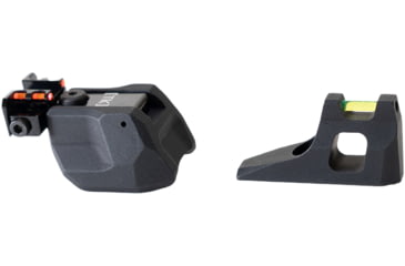 Image of TANDEMKROSS Ruger Mark Series Eagle Eye Fiber Optic Pistol Sight Set, Ruger Mark II and Ruger Mark III and Ruger Mark IV, Green Front and Red Rear Sight, Black, TK26N0558BLK1