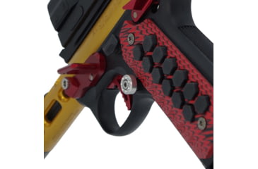 Image of TANDEMKROSS Titan Extended Magazine Release for Ruger MK/II/III/IV 22/45, Black Button/Paddle, Silver, TK26N0247SLV1