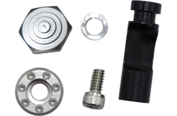 Image of TANDEMKROSS Titan Extended Magazine Release for Ruger MK/II/III/IV 22/45, Black Button/Paddle, Silver, TK26N0247SLV1