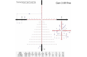 Image of Tangent Theta Inc. 7-35x56mm 36mm Tube Rifle Scope, Gen 3 XR Fine, 0.1 Mrad, 800106-0011