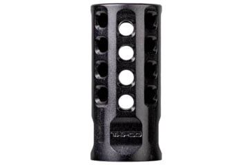 Image of Tapco Muzzle Brake Black Anodized Aluminum 1/2"x28 Threads 2" OAL .920" Diameter 22 LR, TAP22004