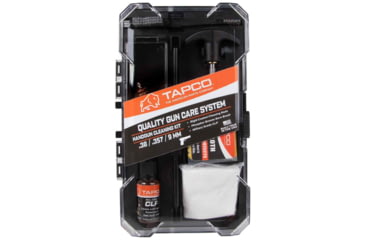 Image of Tapco .38 Caliber/.357 Caliber/.355 Caliber Handgun Clean Kit, Black, TAP22080