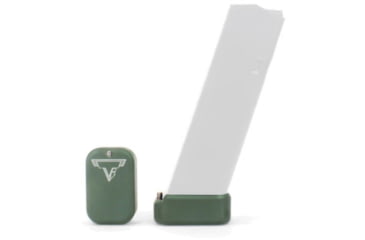 Image of Taran Tactical Innovations Base Pad for Glock 9mm/.40 Magazine +3/4, Green, 4, GBP940-007