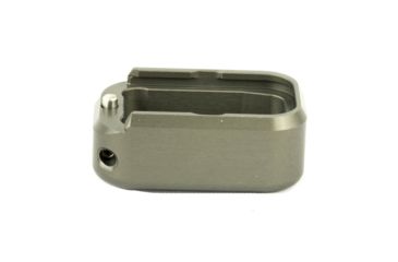 Image of Taran Tactical Innovations Firepower Magazine Extension Base Pad, Glock 17/17L/19X/22/24/34/35/45, +3/4 Round, Titanium Gray, GBP940-005