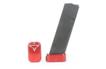 Image of Taran Tactical Innovations Firepower Magazine Extension Base Pad, Glock 19/23, +2/3 Round, Red, GBP940C-03