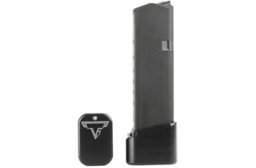 Image of Taran Tactical Innovations Firepower Magazine Extension Base Pad, Glock 19/23, +4/5 Round, Black, GBP940C-1