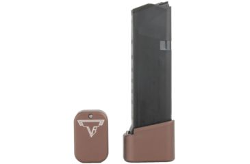 Image of Taran Tactical Innovations Firepower Magazine Extension Base Pad, Glock 19/23, +4/5 Round, Coyote Bronze, GBP940C-6