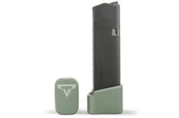 Image of Taran Tactical Innovations Firepower Magazine Extension Base Pad, Glock 19/23, +4/5 Round, OD Green, GBP940C-7