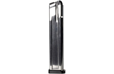 Image of Taran Tactical Innovations Checkmate 170 Completed 9mm Luger Pistol Magazine w/ TTI 3mm Black Basepad, Silver/Black, 27, 2011-CM-SLVR-170-1