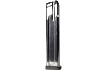 Image of Taran Tactical Innovations Checkmate 170 Completed 9mm Luger Pistol Magazine w/ TTI 3mm Black Basepad, Silver/Gray, 27, 2011-CM-SLVR-170-5