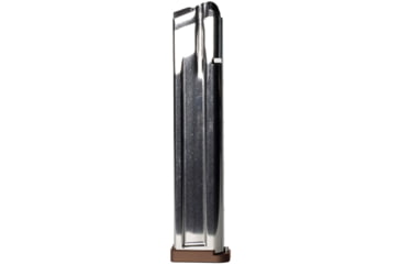 Image of Taran Tactical Innovations Checkmate 170 Completed 9mm Luger Pistol Magazine w/ TTI 3mm Black Basepad, Silver/Coyote Bronze, 27, 2011-CM-SLVR-170-6