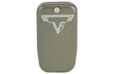 Image of Taran Tactical Innovations Firepower Magazine Extension Base Pad, Glock 43, +1 Round, Titanium Gray, GBP9-005