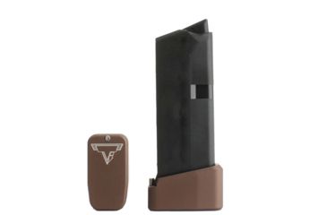 Image of Taran Tactical Innovations Base Pad for Glock 43 Magazine, Coyote Bronze, 2, GBP9-06