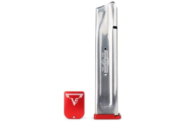 Image of Taran Tactical Innovations 3mm Base Pad for STI/SV Magazines, 1 Round, Red, 1, STVB-3G03