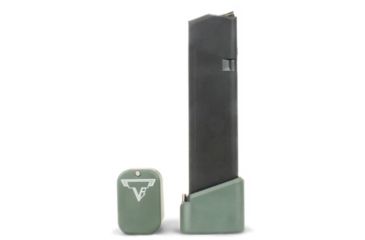 Image of Taran Tactical Innovations Firepower Magazine Extension Base Pad, Glock 17/17L/19X/22/24/34/35/45, +5/6 Round, OD Green, GBP940-07