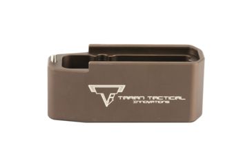 Image of Taran Tactical Innovations Firepower Magazine Extension Base Pad, AR-10 .308 20/25 Magpul PMAG, +5 Round, Coyote Bronze, PMBP-006