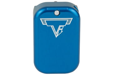 Image of Taran Tactical Innovations Base Pad, For Glock 17/22, +3/+4, Small, Blue Finish