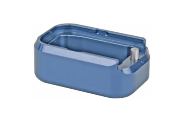 Image of Taran Tactical Innovations Base Pad, For Glock 17/22, +3/+4, Small, Titanium Blue Finish
