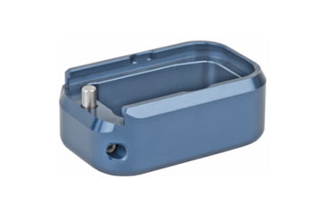 Image of Taran Tactical Innovations Base Pad, For Glock 17/22, +3/+4, Small, Titanium Blue Finish
