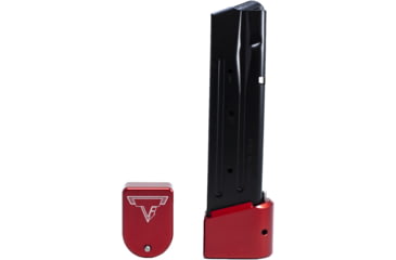 Image of Taran Tactical Innovations Base Pad For Sig Sauer P320 9/40 Magazine, 5 Round, Red, 5, P320-03