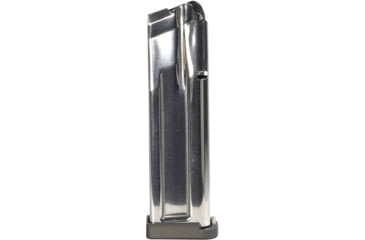 Image of Taran Tactical Innovations Checkmate 126 Completed 9mm Luger Pistol Magazine w/ TTI 4mm Basepad, Silver/Gray, 18, 2011-CM-SLVR-126-5