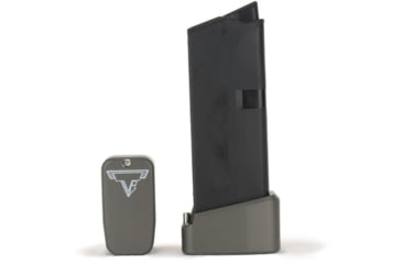 Image of Taran Tactical Innovations Base Pad for Glock 43 Magazine, Titanium Gray, 2, GBP9-05