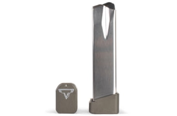 Image of Taran Tactical Innovations Firepower Base Pad Kit for XDM 9/40, 4 Round, Titanium Gray, 4, XDM940-05