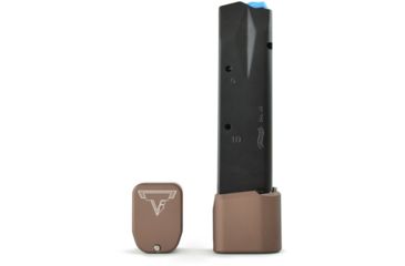 Image of Taran Tactical Innovations Firepower Magazine Extension Base Pad, Smith &amp; Wesson M&amp;P 9/40, +5/6 Round, Coyote Bronze, MPB940-06