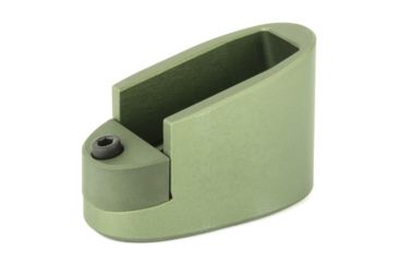 Image of Taran Tactical Innovations Firepower Magazine Extension Base Pad, Smith &amp; Wesson M&amp;P Shield 9/40, +1/2 Round, OD Green, MPSB940-07