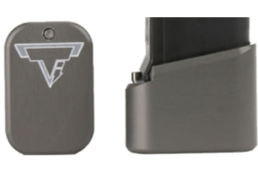 Image of Taran Tactical Innovations PPC Base Pad Kit for Glock 9mm, 3 Round, Titanium Gray, 3, GBP9XL-05