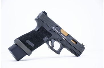 Image of Taran Tactical Innovations Aluminum Carry Magwell for Glock Gen 5, Titanium Gray, 0, GMW5-AC1905