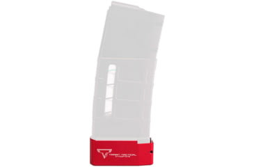 Image of Taran Tactical Innovations Base Pad for AR-10 PMAG 20/25 Magazine, Red, 6, PMBP-003