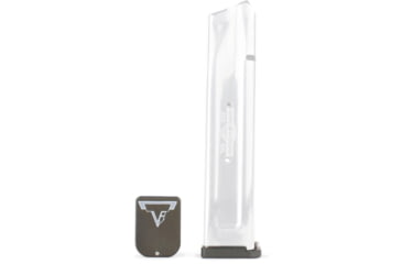 Image of Taran Tactical Innovations Base Pad for STI/SV Magazines Gen 3, Titanium Gray, 1, STVB-3G05